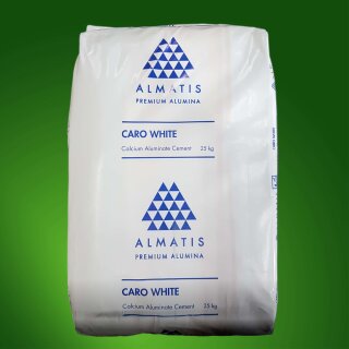 CARO White refractory cement, white 900 kg with unloading aid